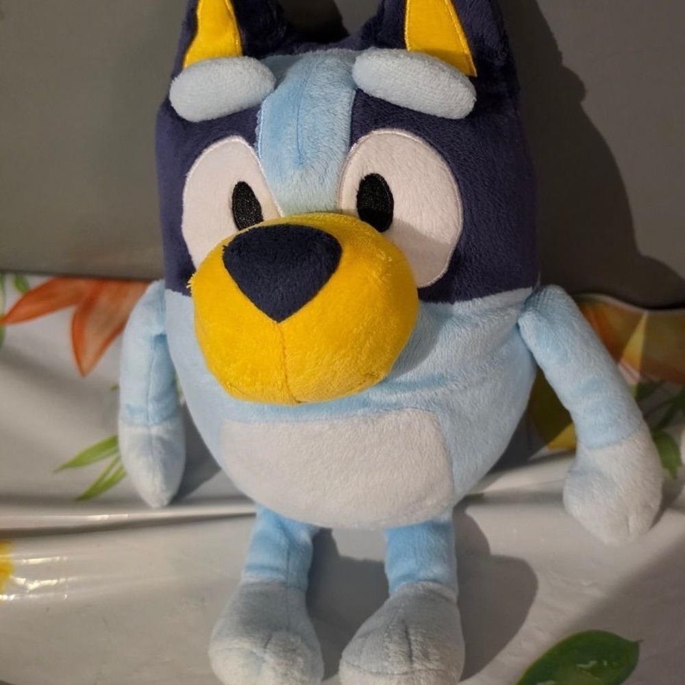 Bluey Sound Effects Talking Plush Toy Soft Blue Fabric 12 Inch Stuffed Animal
